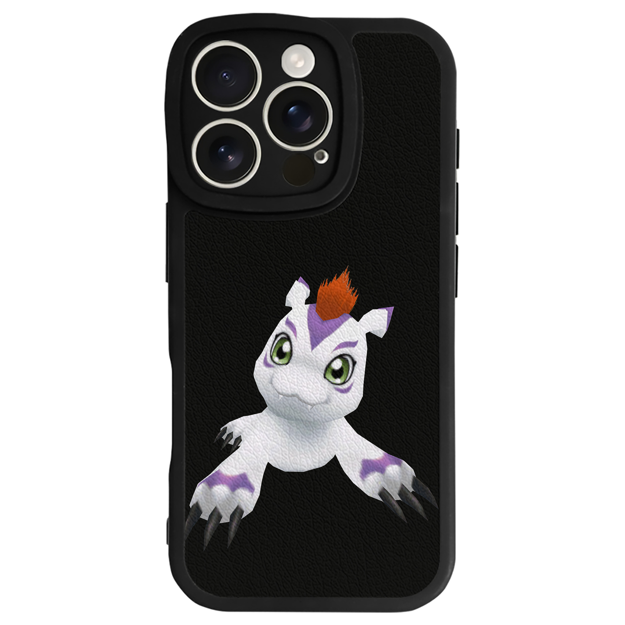 （画像用） Digimon デジタルモンスター/デジモン 【iPhone 16シリーズ対応】シリコンスマホケース（レザー調） 材質：シリコン